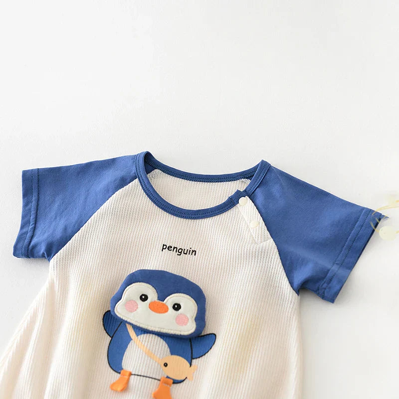 Body Infantil Unissex Pinguim - Conforto e Estilo Verão