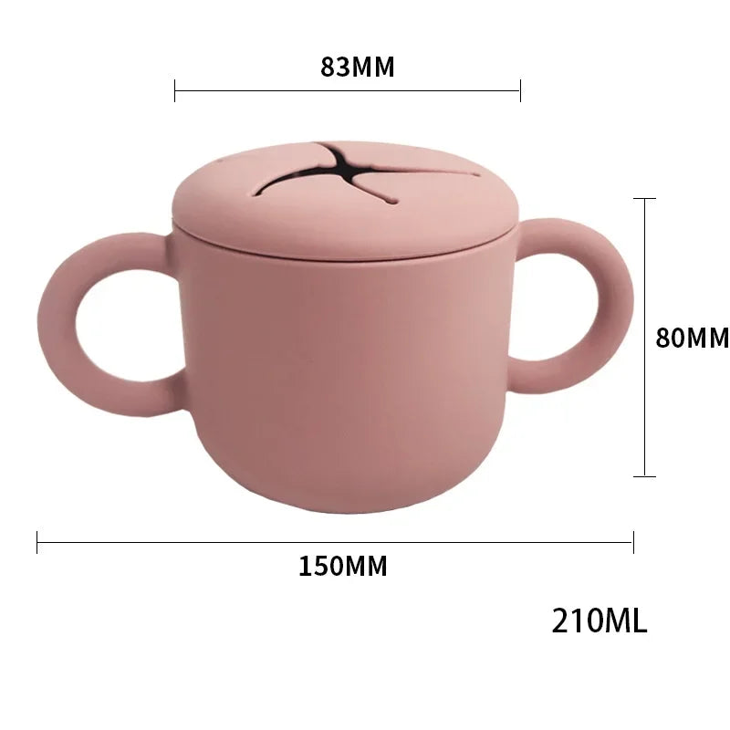 Copo de Silicone Infantil com Alças - Aprendizado Seguro