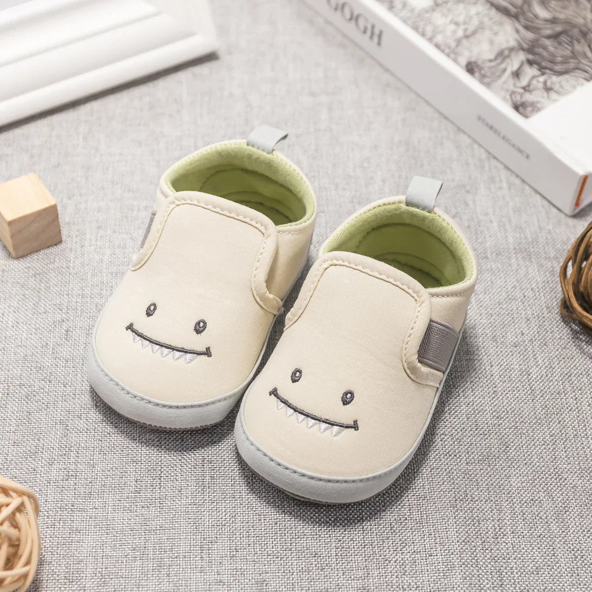 Mocassins Antiderrapantes de Urso para Bebês