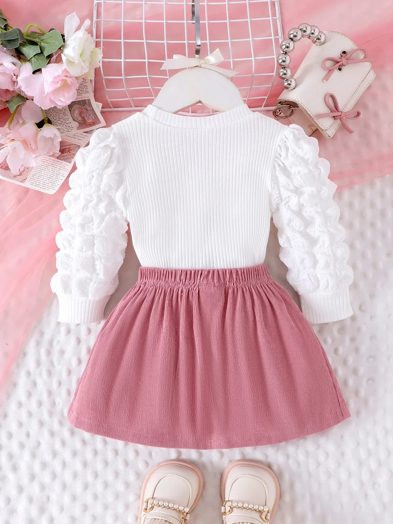 Conjunto Infantil Fofo de Inverno para Meninas