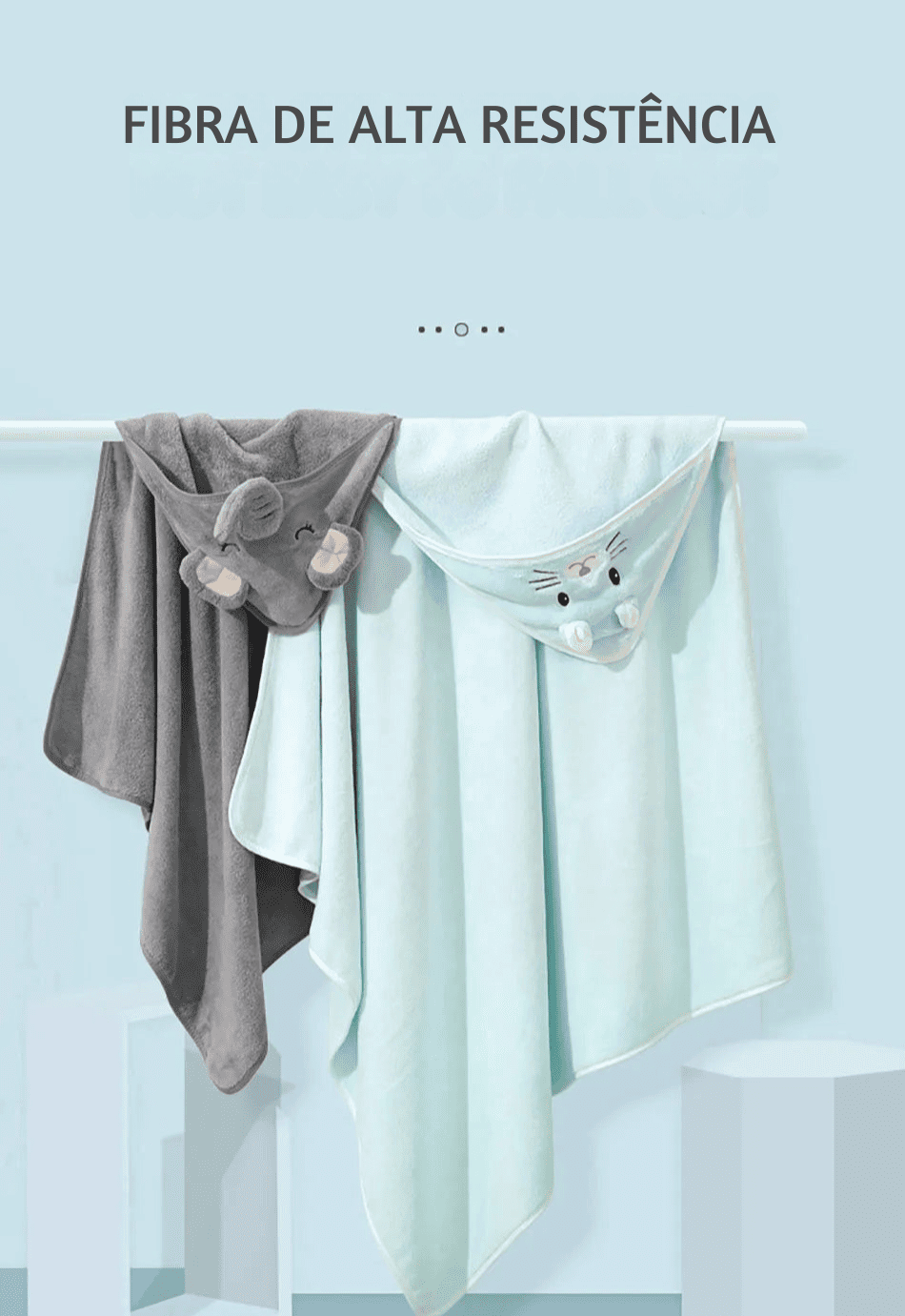 Toalha de Banho Bebê com Capuz