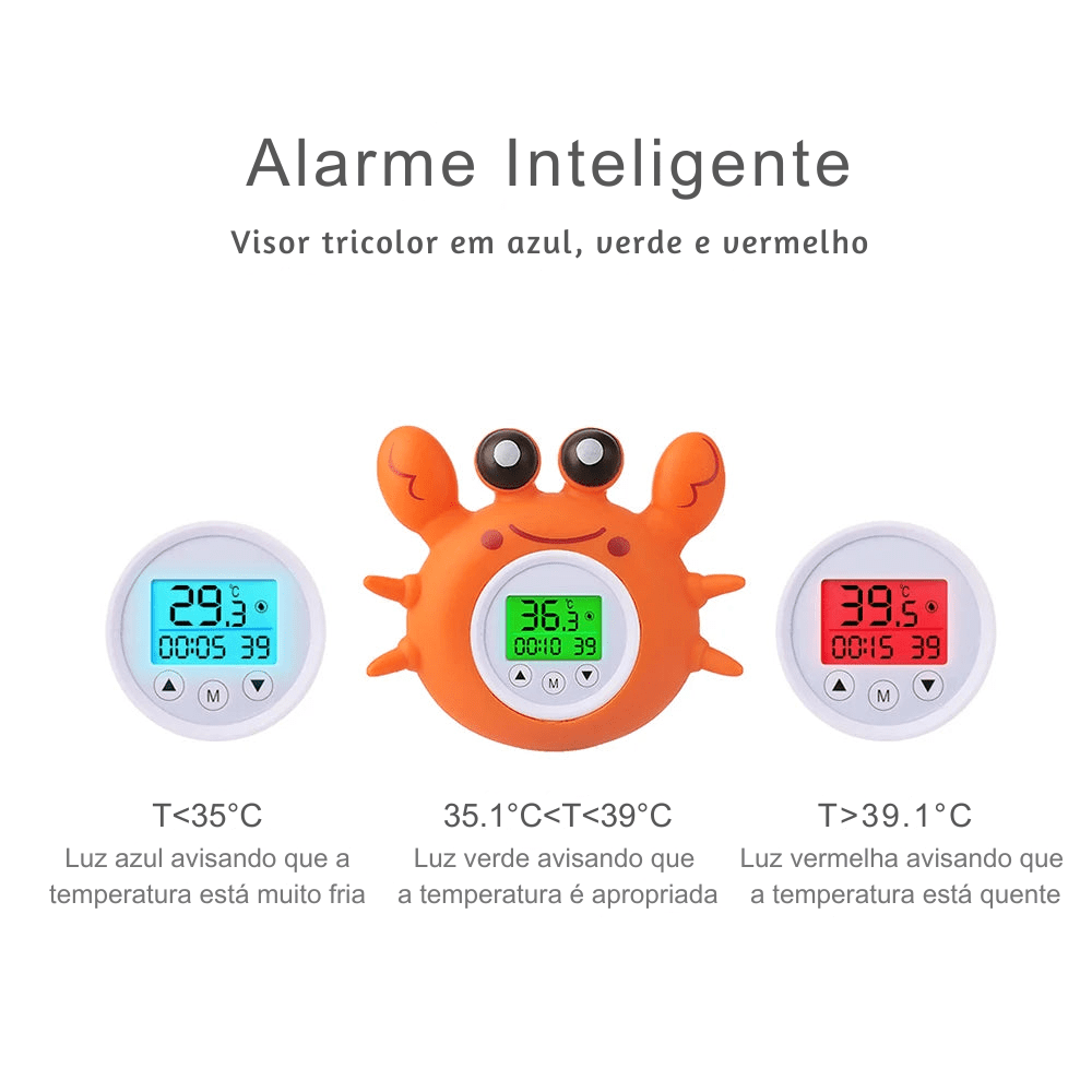 Termômetro de Banho Bebê Caranquejo