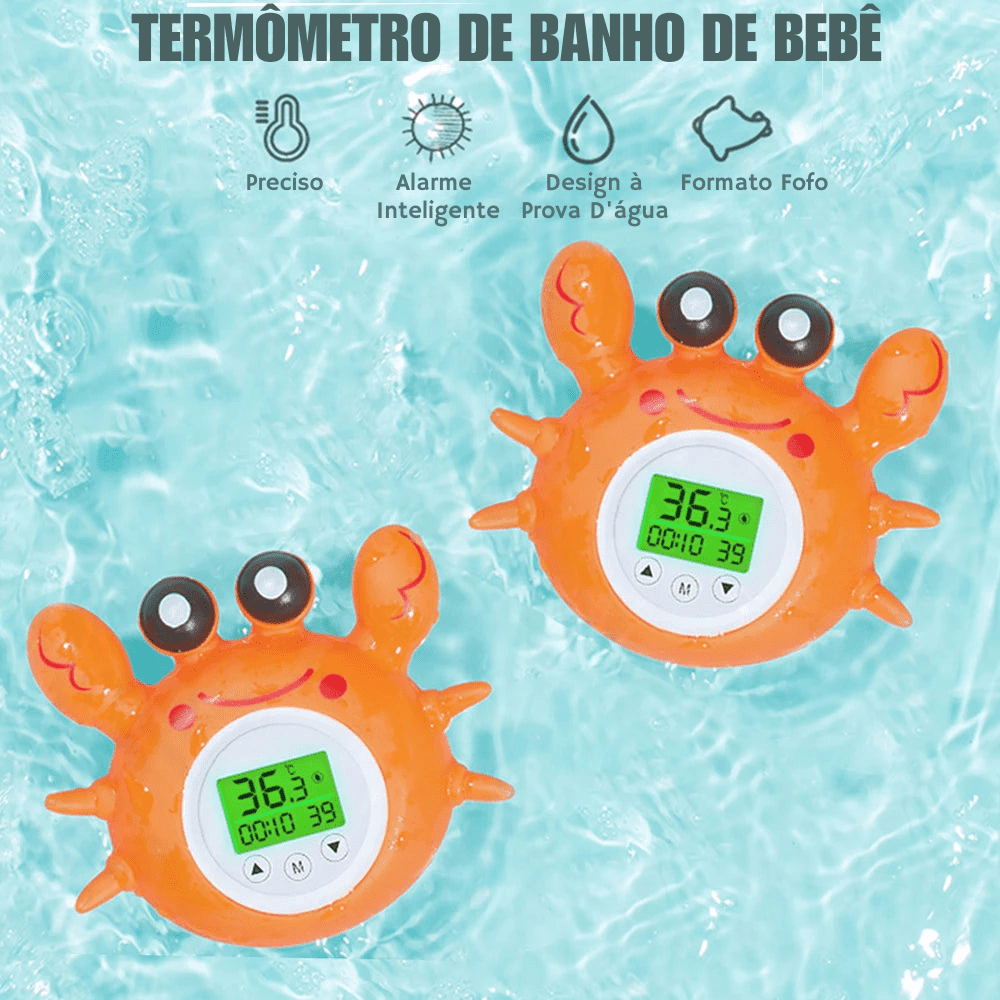 Termômetro de Banho Bebê Caranquejo