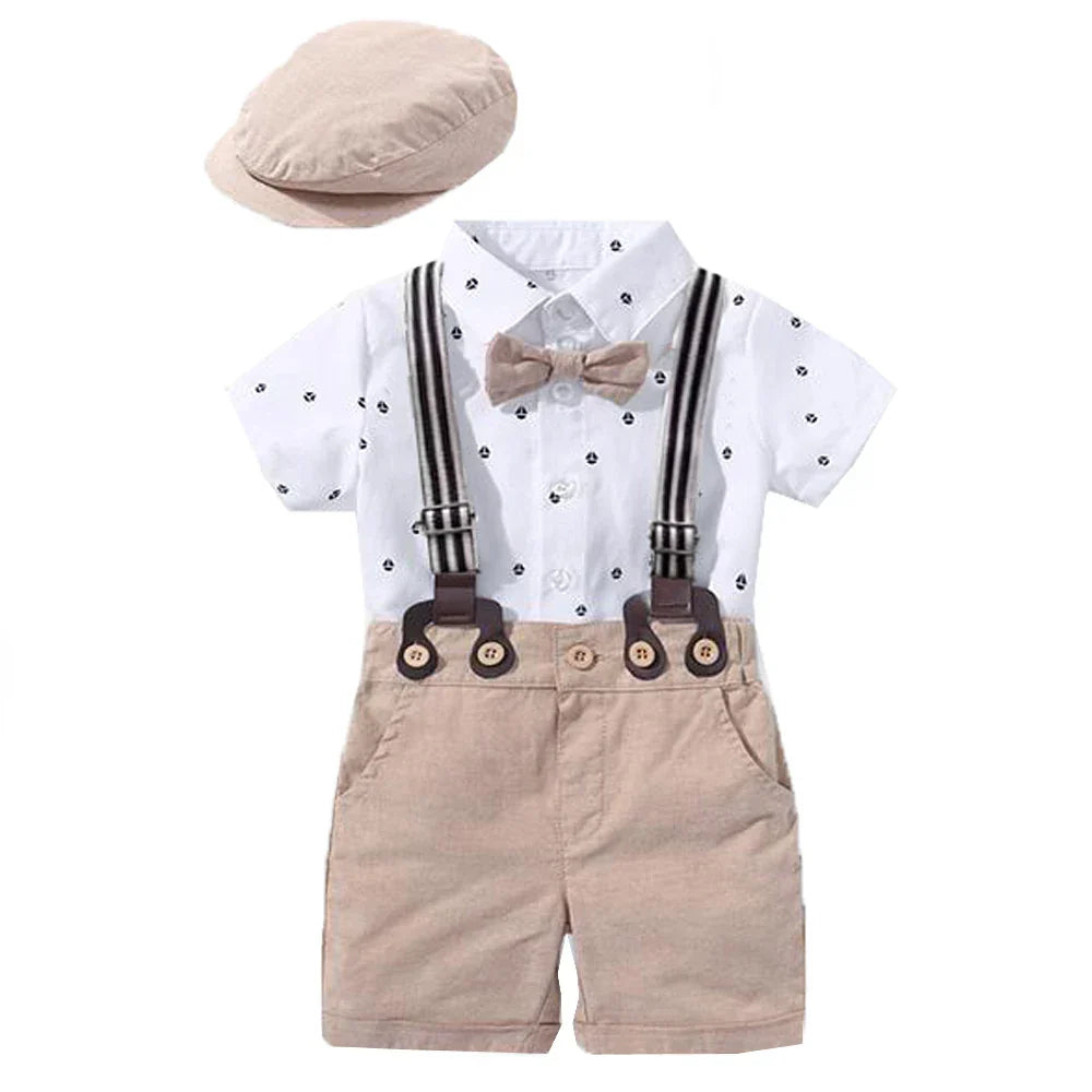 Conjunto Infantil Masculino: Macacão e Acessórios