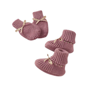 Botinhas para Bebê de Malha com Nó Borboleta