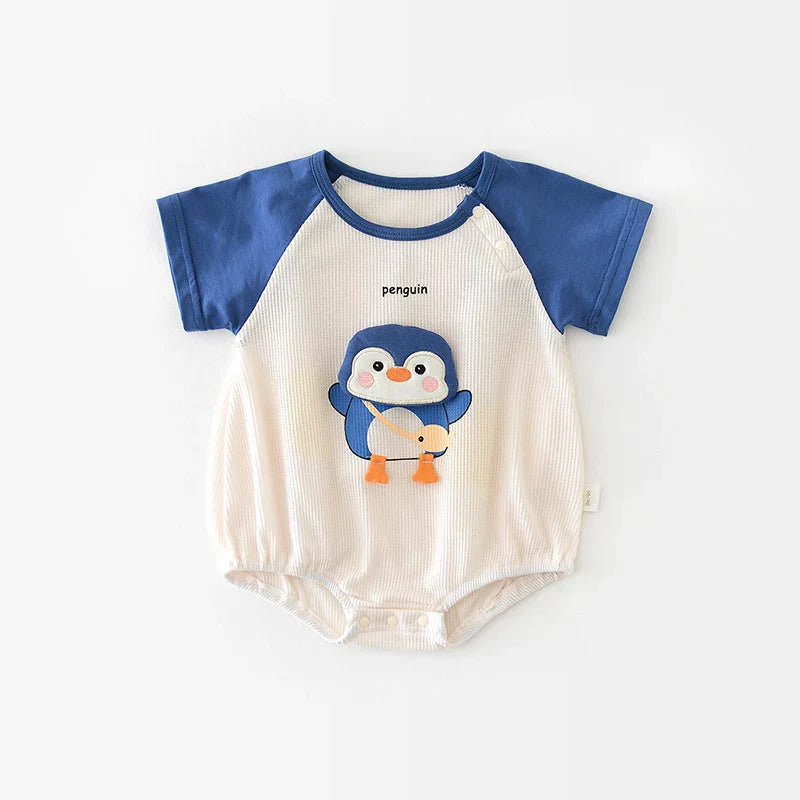 Body Infantil Unissex Pinguim - Conforto e Estilo Verão