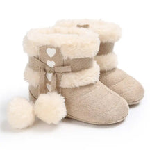 Botas de Inverno para Bebê com Fluff Quente e Sola Macia