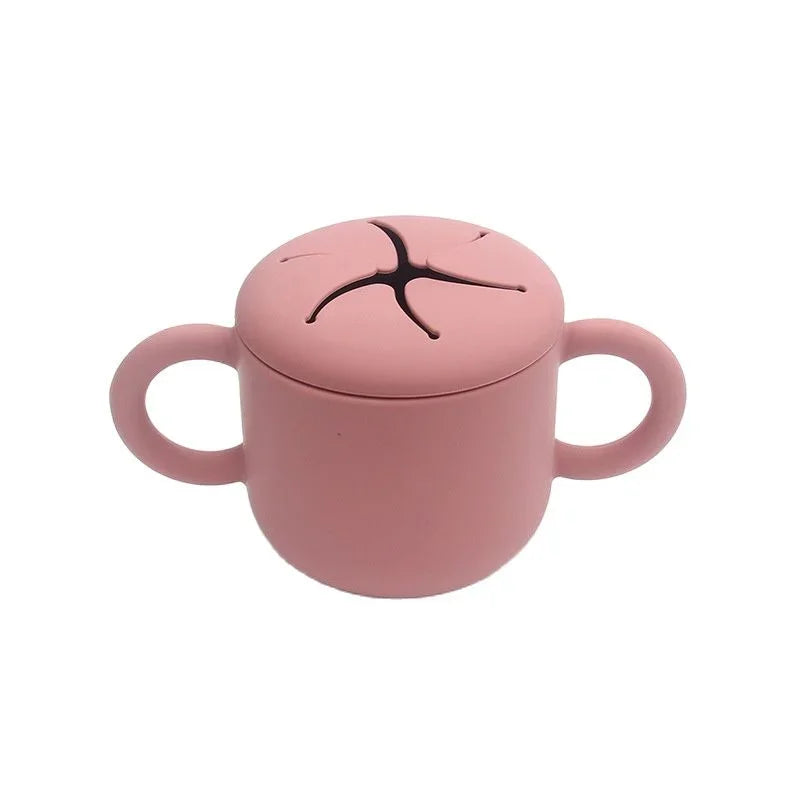 Copo de Silicone Infantil com Alças - Aprendizado Seguro