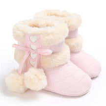 Botas de Inverno para Bebê com Fluff Quente e Sola Macia