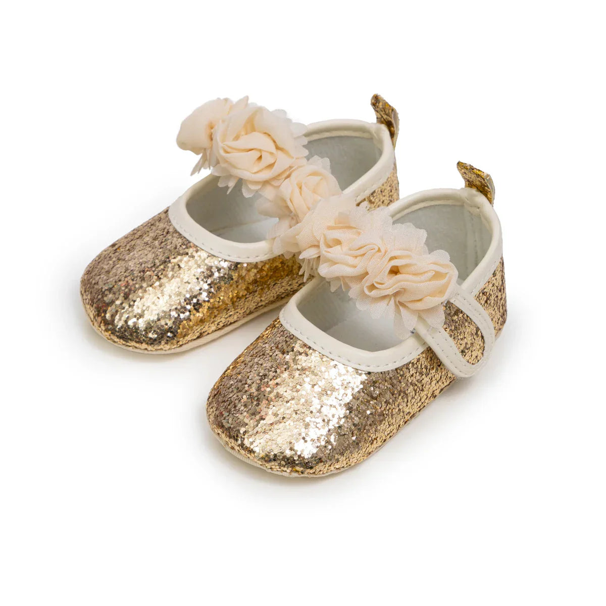 Sapatos de Festa para Bebês com Renda Floral