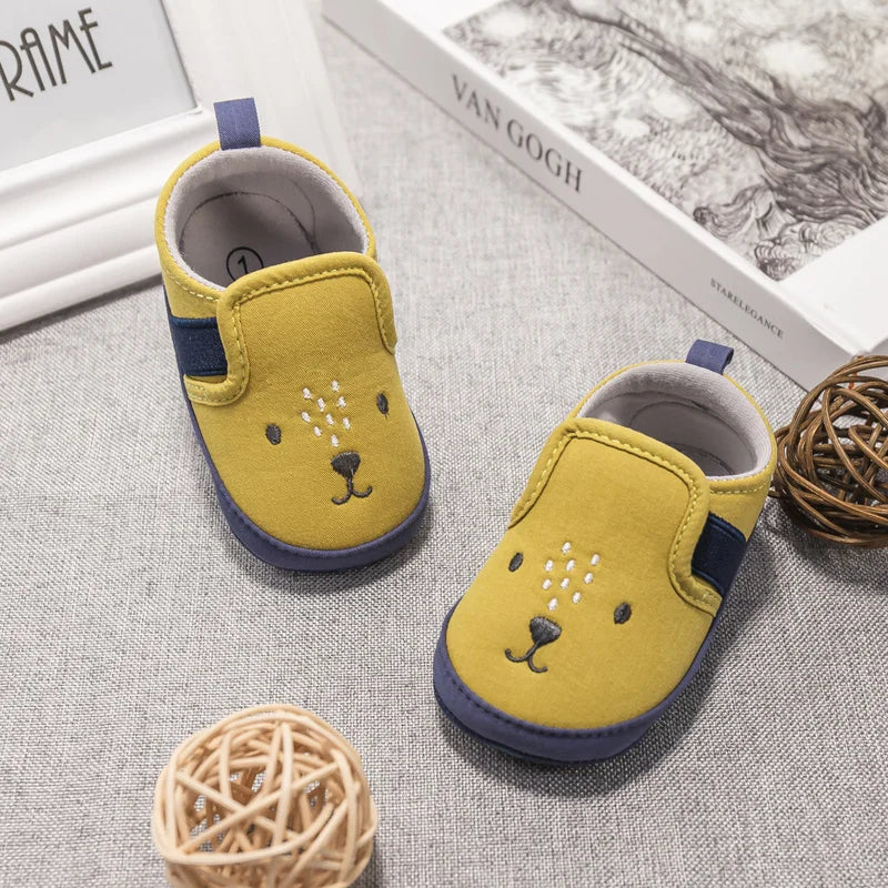 Mocassins Antiderrapantes de Urso para Bebês