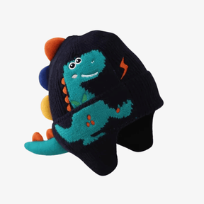 Touca Infantil Dinossauro com Protetor de Orelhas