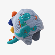 Touca Infantil Dinossauro com Protetor de Orelhas
